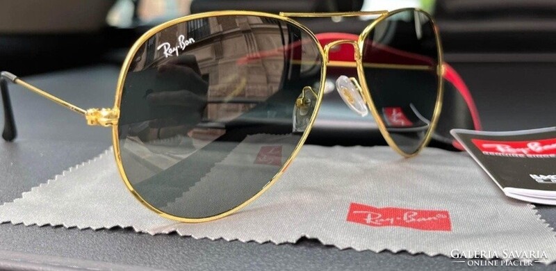 RAY BAN AVIATOR NAPSZEMÜVEG TOKKAL, KENDŐVEL,ÚJ!