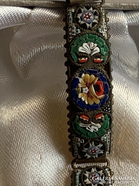 MILLEFIORI "MICROMOZAIK" karkötő-ajándék az 1900-as évekből Olaszországból