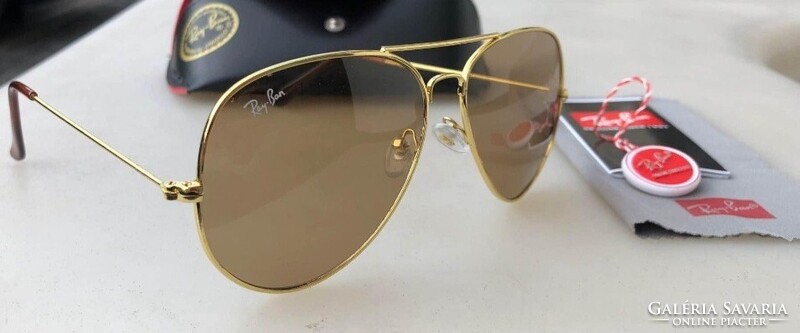 RAY BAN AVIATOR NAPSZEMÜVEG TOKKAL, KENDŐVEL,ÚJ!