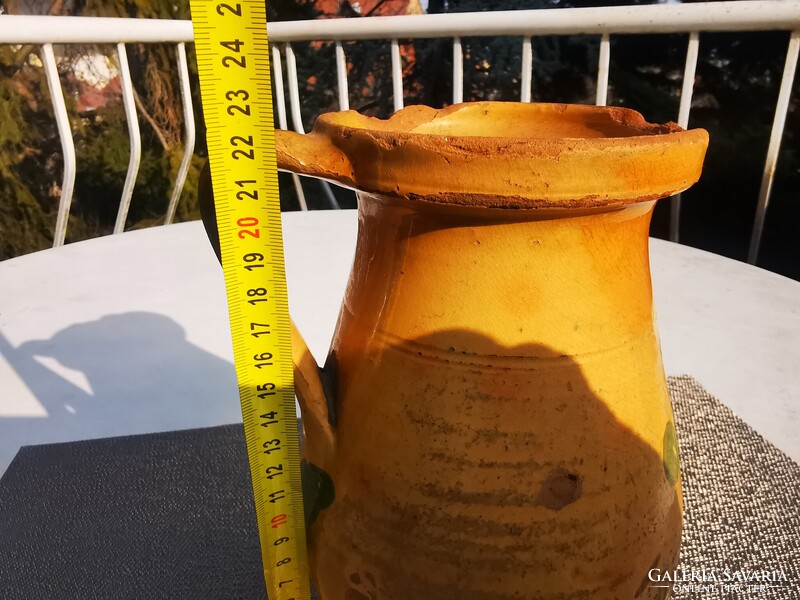 ANTIK VIRÁGOS MEZŐTÚRI KÖCSÖG, 22 cm, O