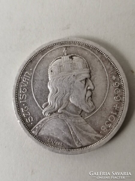 SZENT ISTVÁN 5 PENGŐ 1938
