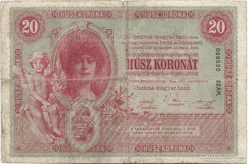 20 korona 1900 Eredeti tartás Ritka 1.