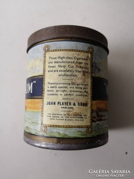 PLAYER'S NAVY CUT CIGARETTES - WW 2 - FÉM CIGARETTÁS DOBOZ - RITKA