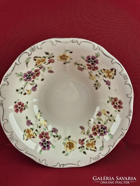 Zsolnay pillangó mintás salátás/kompótos tál