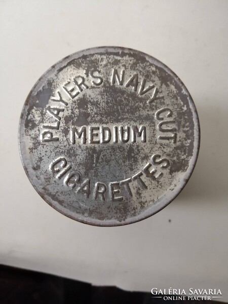 PLAYER'S NAVY CUT CIGARETTES - WW 2 - FÉM CIGARETTÁS DOBOZ - RITKA