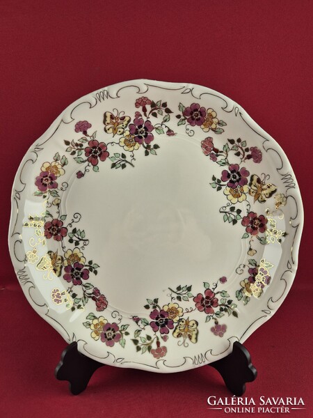 Zsolnay pillangó mintás kerek sültes tál #3