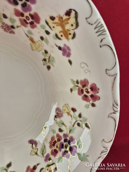 Zsolnay pillangó mintás salátás/kompótos tál