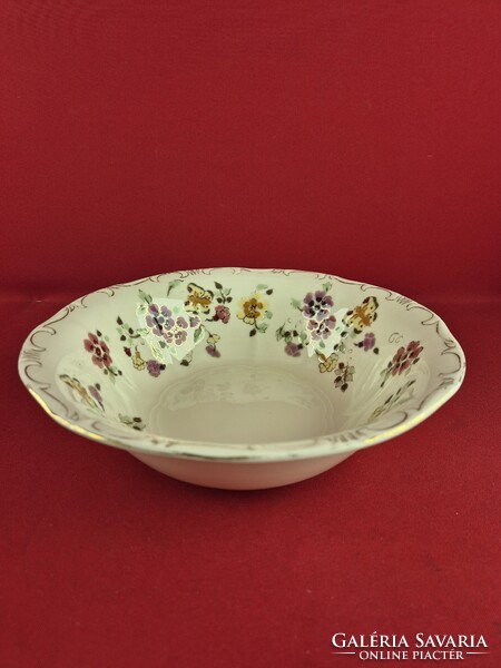 Zsolnay pillangó mintás salátás/kompótos tál