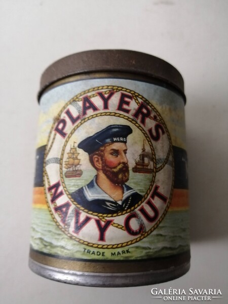PLAYER'S NAVY CUT CIGARETTES - WW 2 - FÉM CIGARETTÁS DOBOZ - RITKA