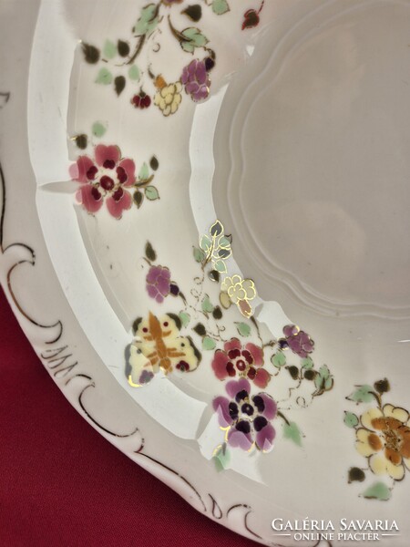 Zsolnay pillangó mintás salátás/kompótos tál