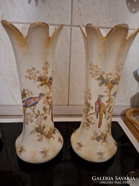 2 db vintage Crown Ducal angol porcelán váza