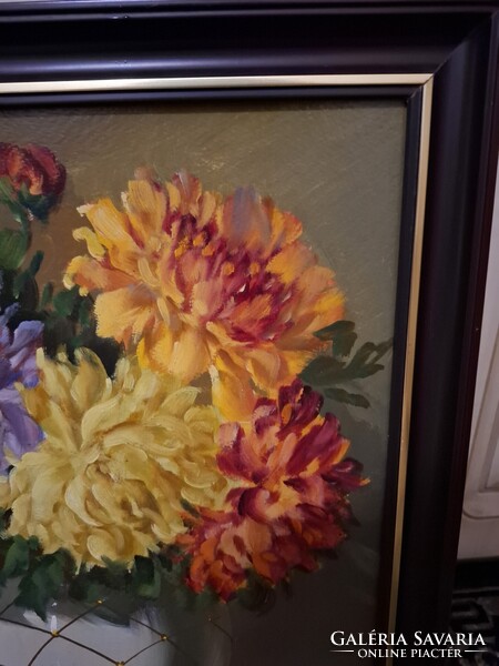 Eredeti Murin Vilmos virágcsendélet 41x50 cm