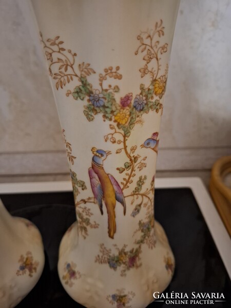 2 db vintage Crown Ducal angol porcelán váza