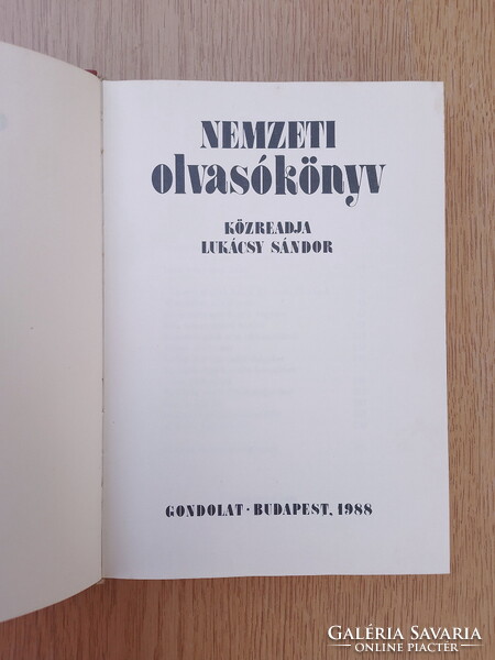 Lukácsy Sándor - Nemzeti olvasókönyv (antológia, hajdanvolt nagyjainktól)