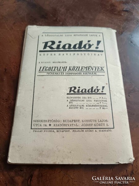 Légoltalmi ABC 1939-ből, jó állapotban