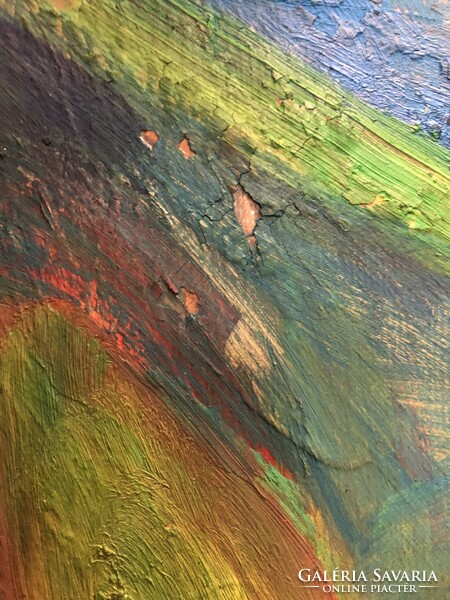 Gyenes Gitta : Egzotikus  virágok.   80 cm X 90 cm