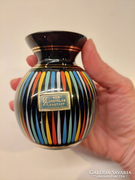 Retró Kunstglas Arnstadt vázácska