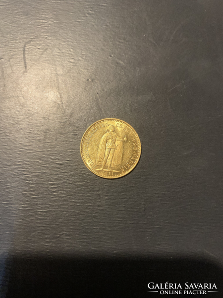Ferenc József arany 10 Korona, 3,39gr 1911 KB