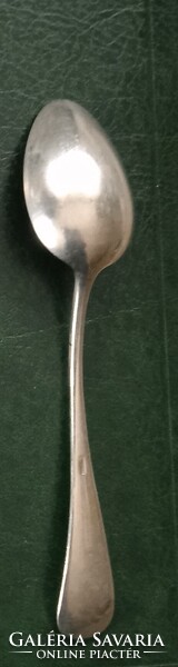 Antik ezüstözött alpacca Sandrik PFG Rex alpakka jelölésű 3 teás kanál 1 evőkanál evőeszköz külön is