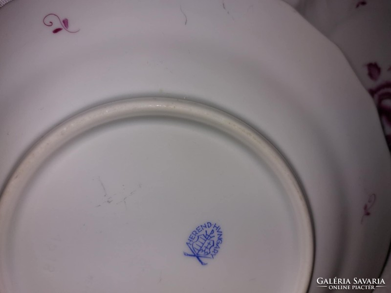HERENDI PORCELÁN, NANKING BOUQUET-MINTÁS JELZETT, 4db süteményes tányér