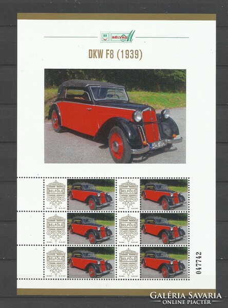 13 /1  Személyes bélyeg Magyarország  DKW F8 / 1939 /