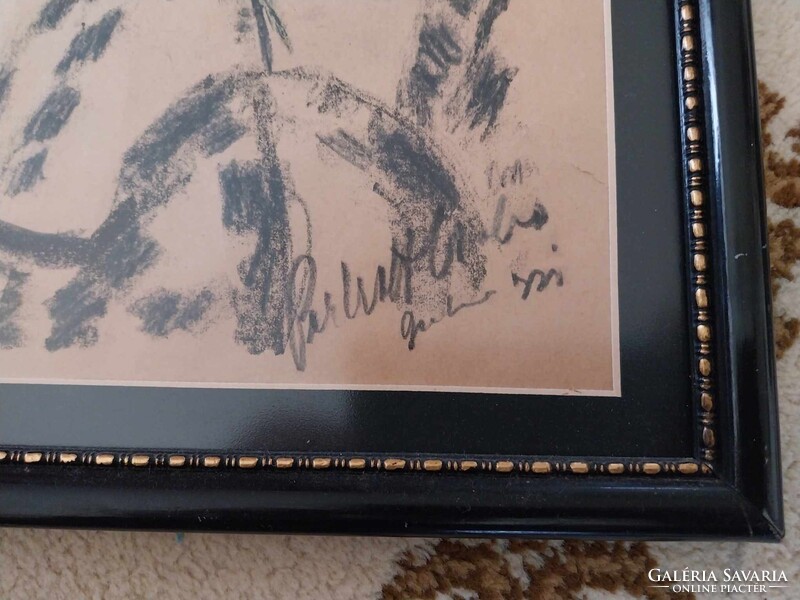 Perlrott Csaba Vilmos - színezett rézkarca 1922 Berlin