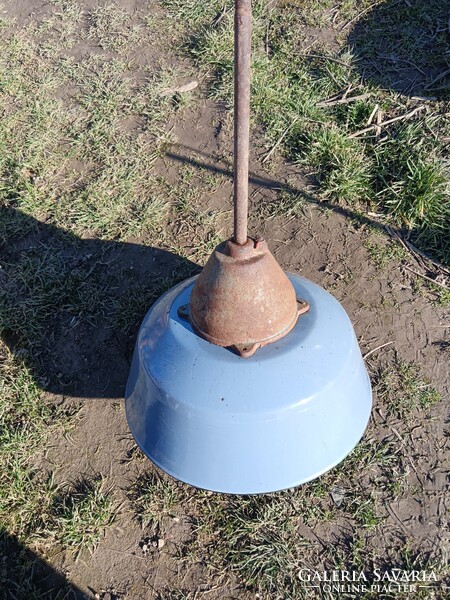 Nagyméretü ipari , csarnok lámpa , öntöttvas + zománcozott fém