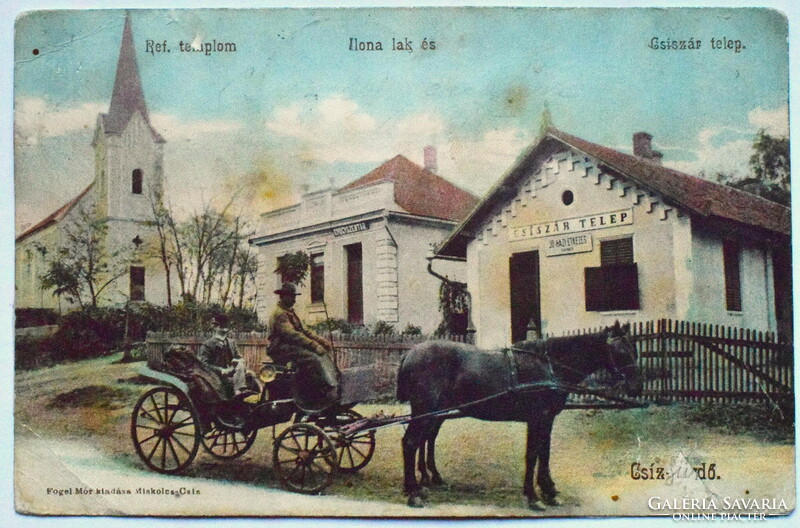 Csízfürdő -Ilona lak ,  Csiszár telep , gyógyszertár   Fogel Mór kiadása, Miskolcz-Csíz 1904