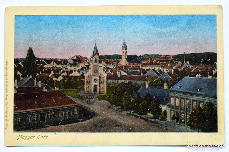 Magyaróvár / Mosonmagyaróvár -  különleges nyomtatású antik lap