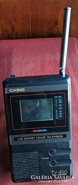 Retro szines mini tv CASIO TV-450