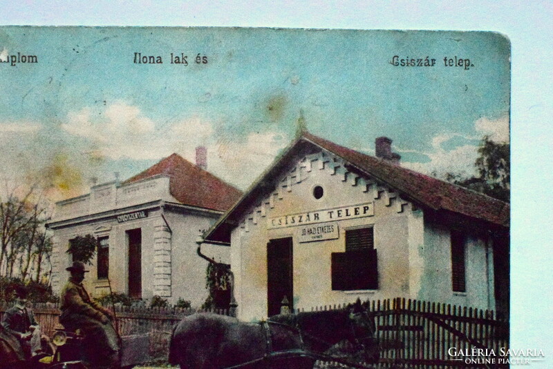 Csízfürdő -Ilona lak ,  Csiszár telep , gyógyszertár   Fogel Mór kiadása, Miskolcz-Csíz 1904