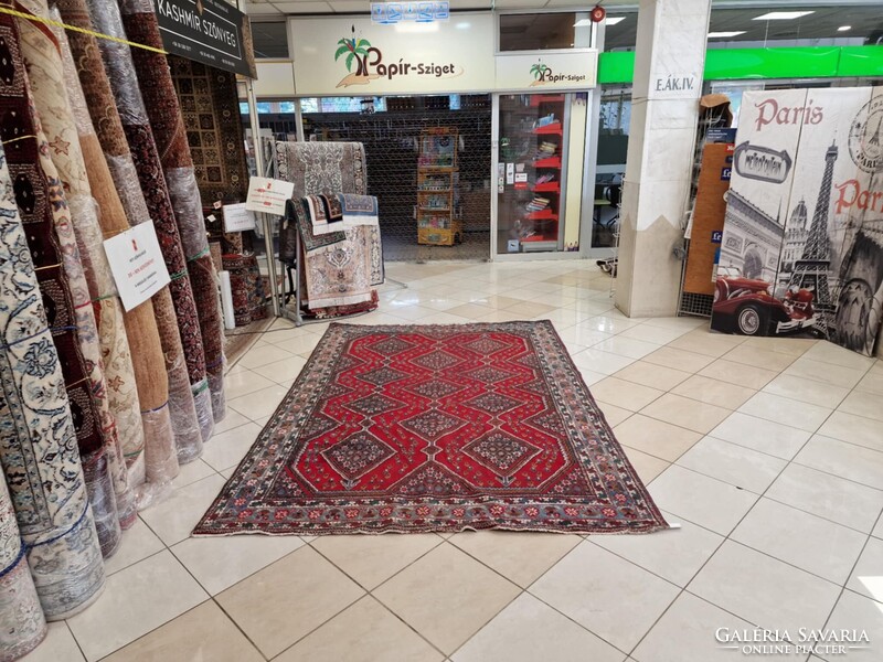 Hamadan motívumos 197x290 kézi gyapjú perzsa szőnyeg BFZ813