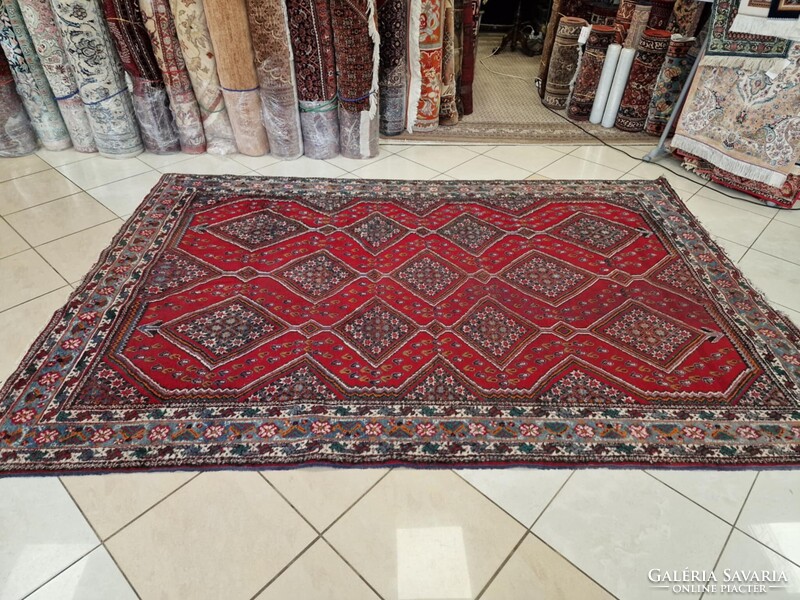 Hamadan motívumos 197x290 kézi gyapjú perzsa szőnyeg BFZ813