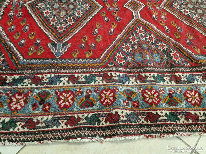 Hamadan motívumos 197x290 kézi gyapjú perzsa szőnyeg BFZ813