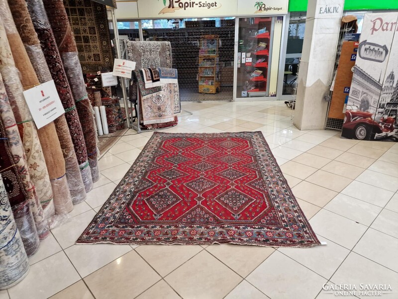 Hamadan motívumos 197x290 kézi gyapjú perzsa szőnyeg BFZ813