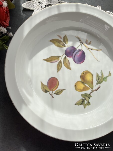 Gyönyörű angol Royal Worcester Evesham sütőtál, pite sütő, torta sütő