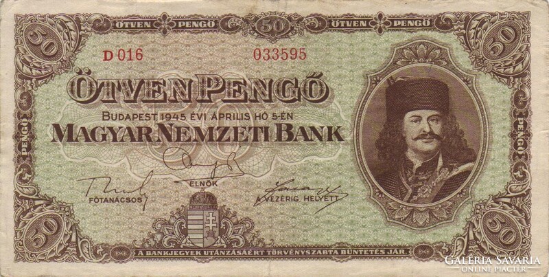 50 pengő 1945 2.