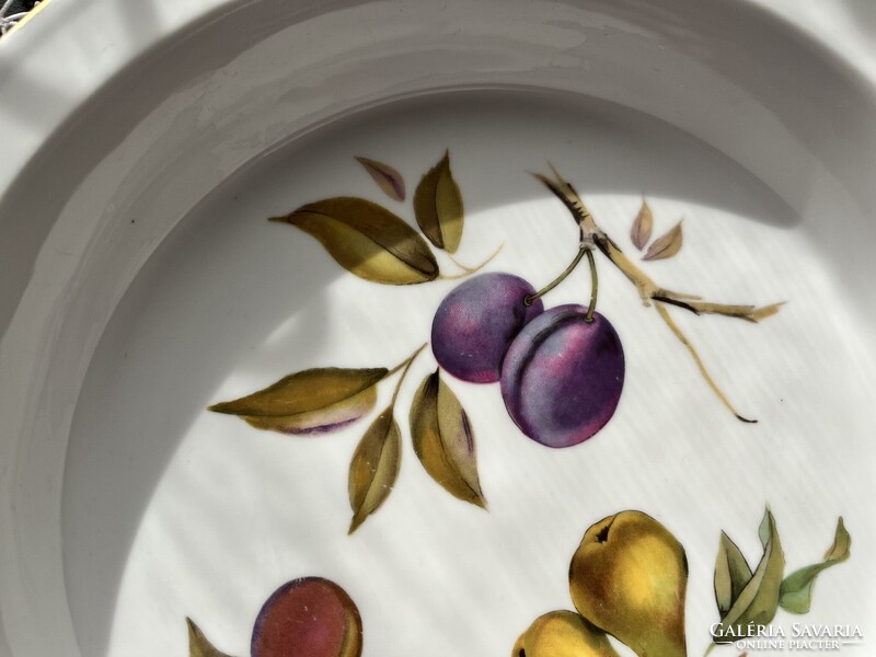 Gyönyörű angol Royal Worcester Evesham sütőtál, pite sütő, torta sütő