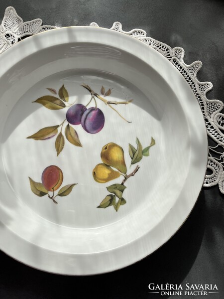 Gyönyörű angol Royal Worcester Evesham sütőtál, pite sütő, torta sütő