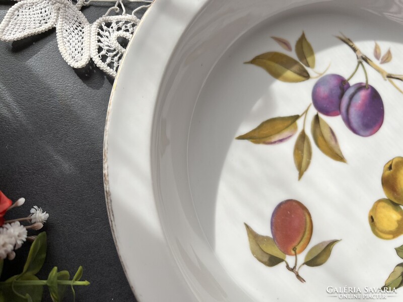 Gyönyörű angol Royal Worcester Evesham sütőtál, pite sütő, torta sütő