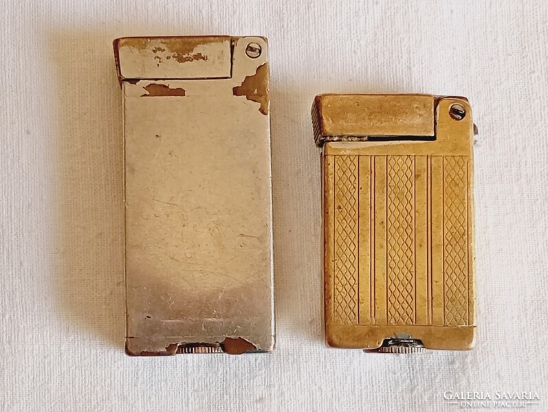 Öngyújtó GAMMA fém benzines köves 2db egyben