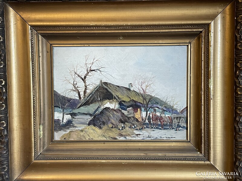 Németh György - Istállónál..
