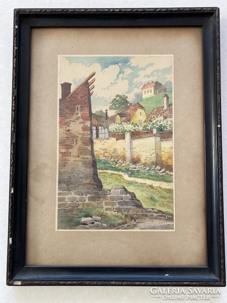 Turiák Ödön ( 1884 - 1937 ) - Tabán Ív utca környéke .