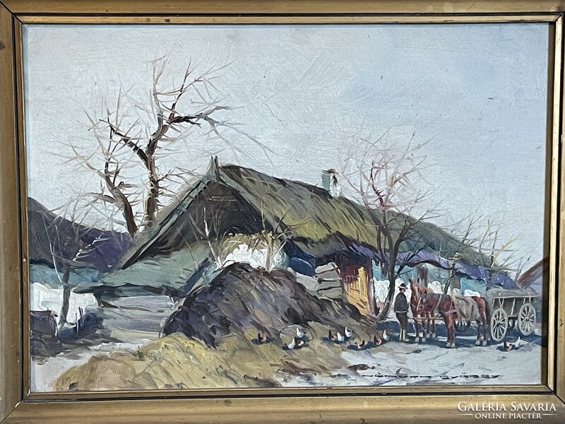 Németh György - Istállónál..