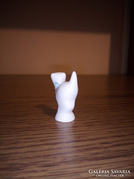 Hollóházi porcelán csikknyomó cica, macska. Hibátlan.