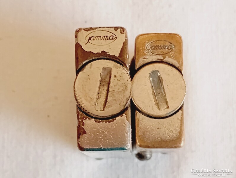 Öngyújtó GAMMA fém benzines köves 2db egyben