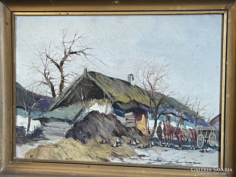 Németh György - Istállónál..