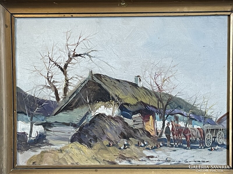 Németh György - Istállónál..