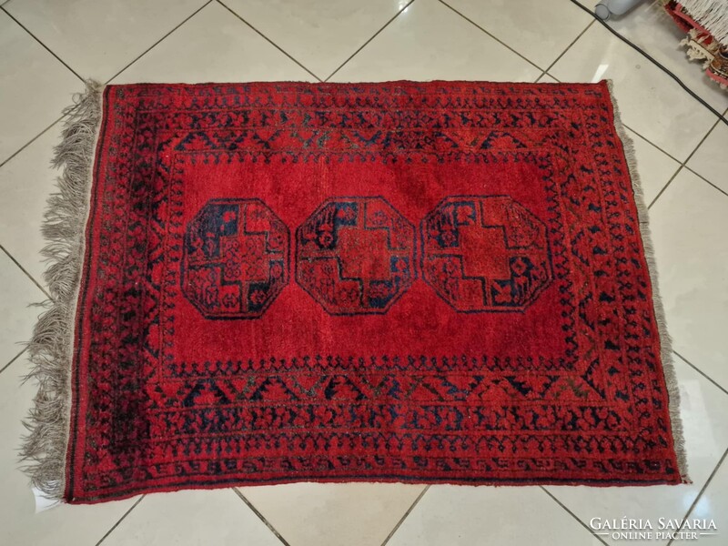 Afgán bokhara kondozi 95x140 kézi gyapjú perzsa szőnyeg MZK 100