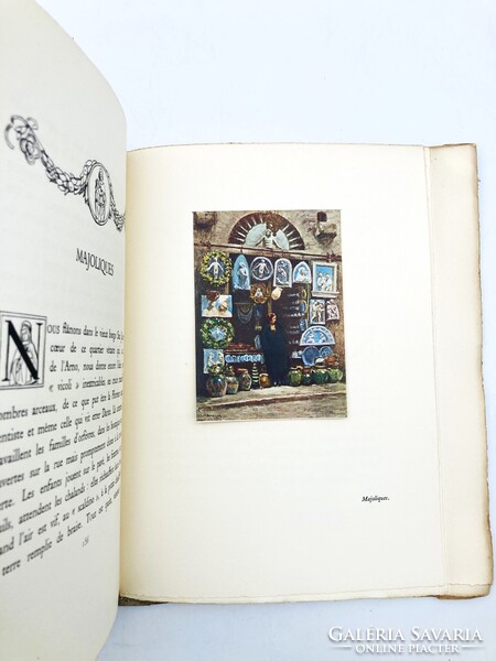 Sous le ciel de Florence - számozott bibliofil művészi kiadvány Firenzéről, 1925
